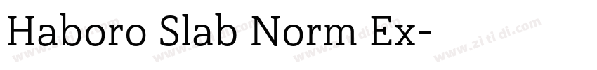 Haboro Slab Norm Ex字体转换